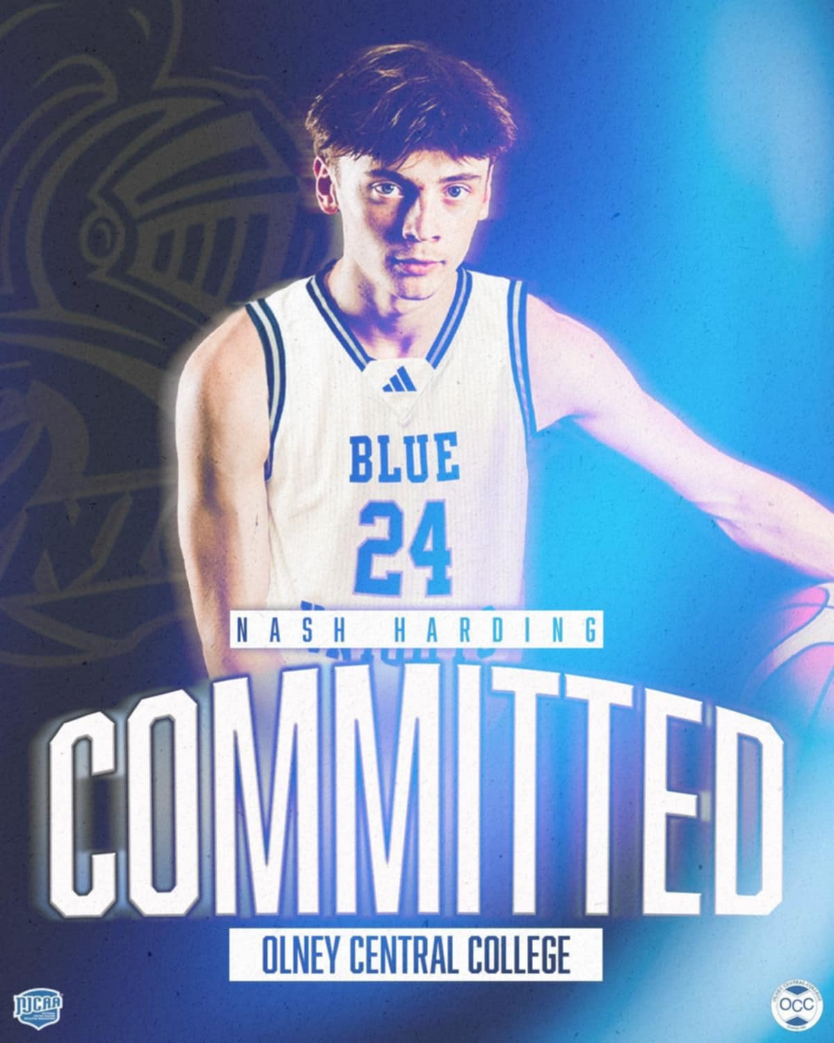 Olney Central Signs Dynamic Guard Nash Harding for 2025-26 Season