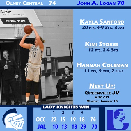 Lady Knights hold of Lady Vols for 10th win of the year